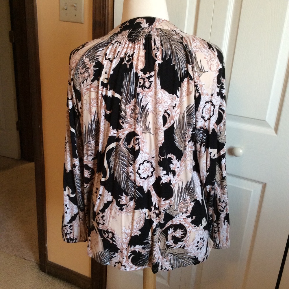 Smock Style Blouse - Picture 3 of 5